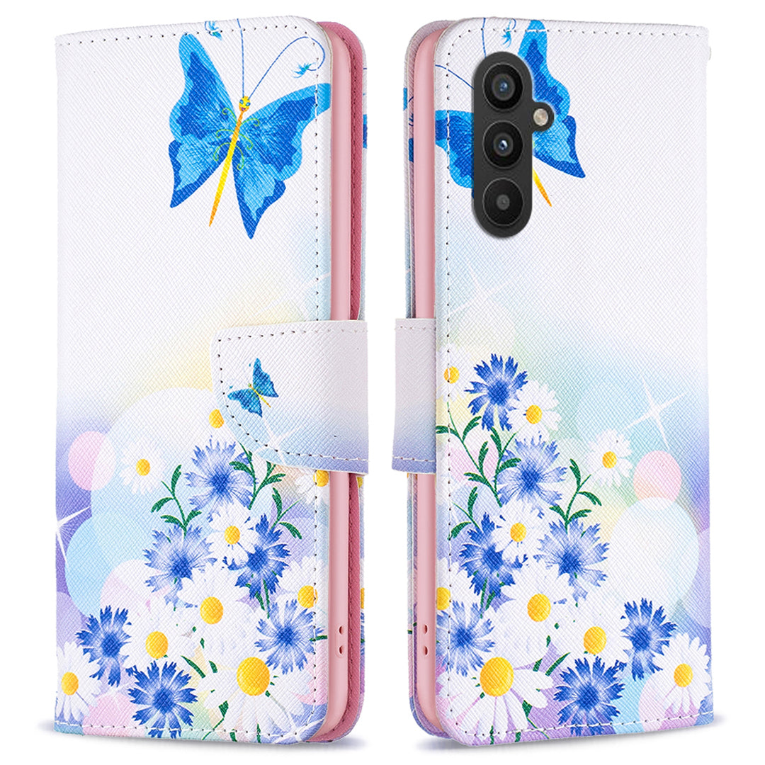 For Samsung Galaxy A25 5G Pattern Printing Flip Case PU Leather Stand Wallet Phone Cover For Samsung Galaxy A25 5G Pattern Printing Flip Case PU Leather Stand Wallet Phone Cover